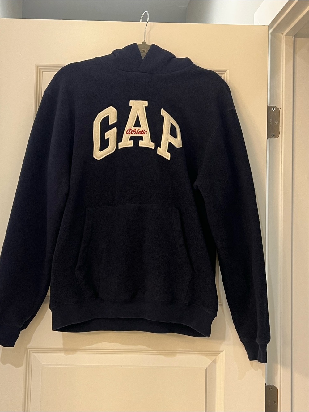 GAP Navy Crewneck Hoodie with White Applique